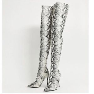 Steve Madden Snakeskin Debbie Boot